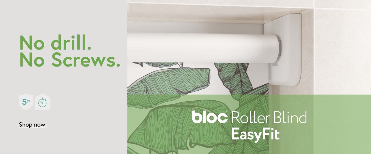 Buy EasyFit Roller Blinds Online No Drilling Blackout Blinds