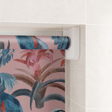 Heron and Bromelia Pink Blackoutslide image 1