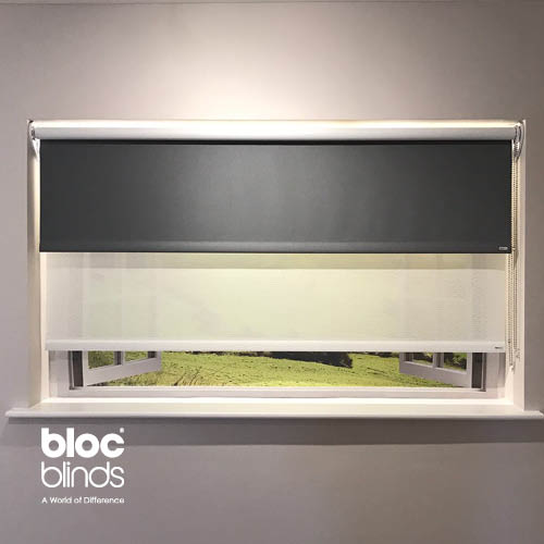Twin roller, dual roller blinds.