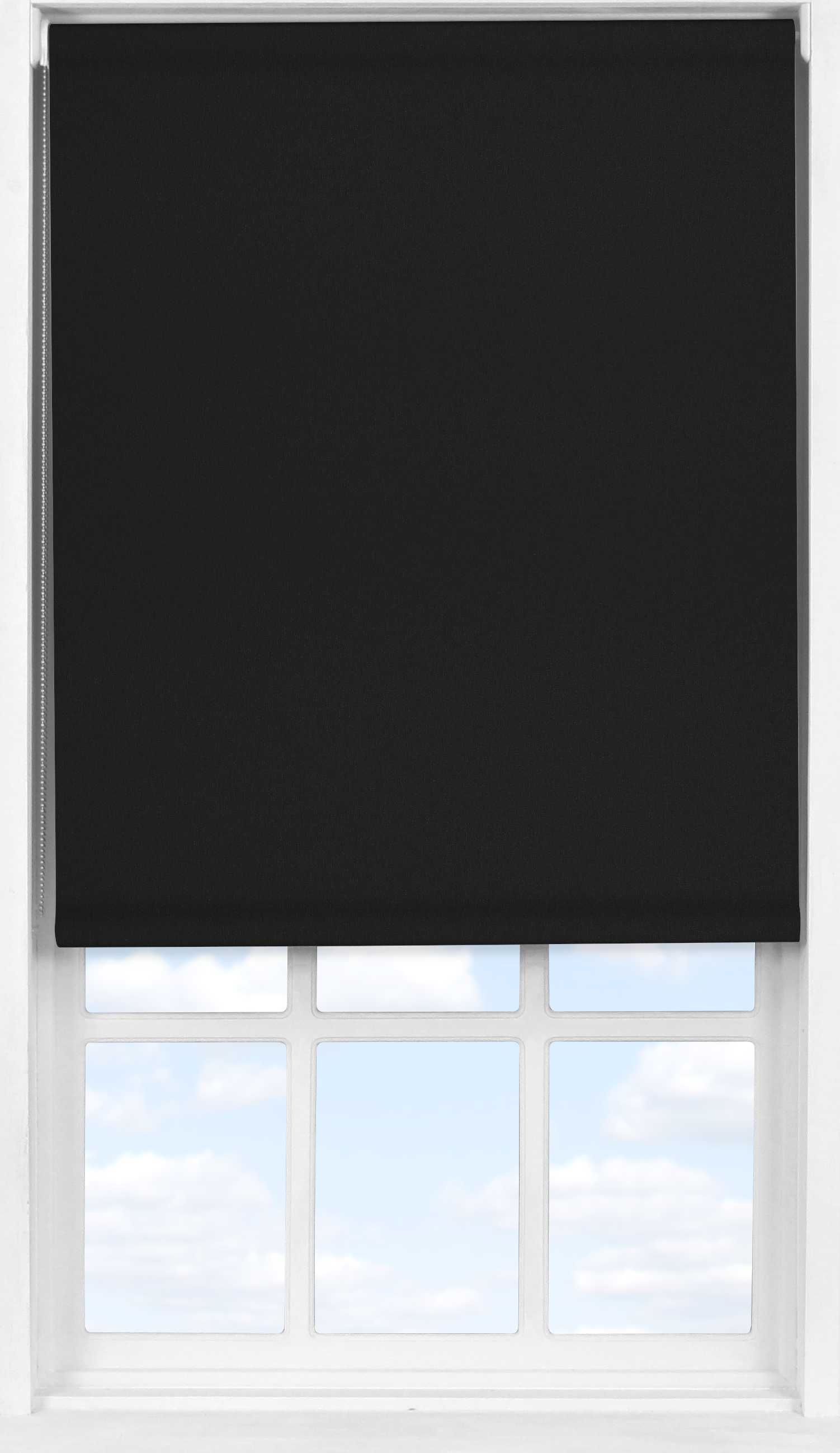 Easifit Roller Blind in Jet Black Blackout
