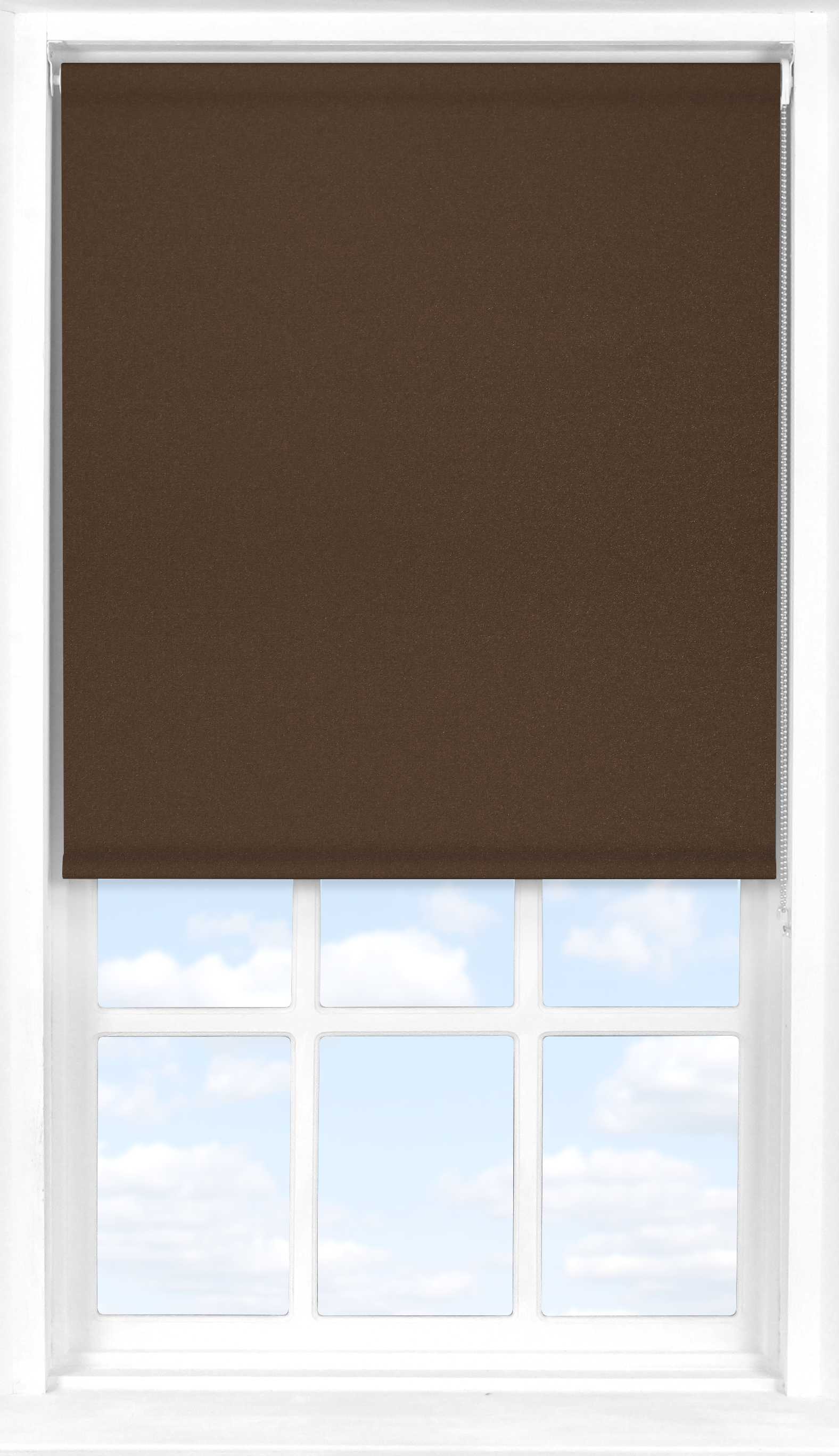Roller Blind in Rich Chestnut Translucent