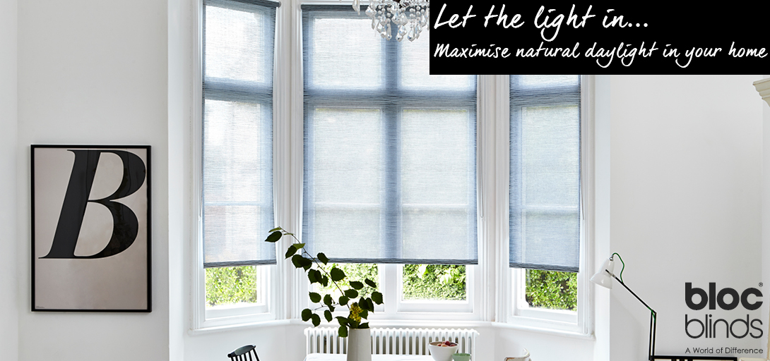 Maximise natural daylight in your home with light filtering blinds.